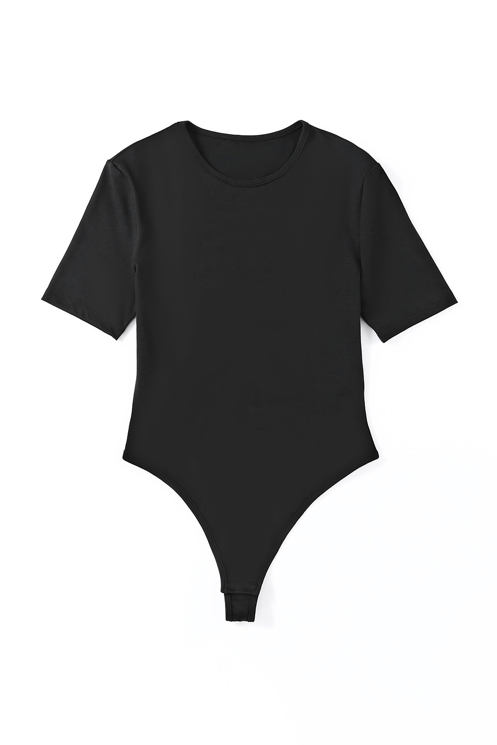 Body Suit, High Cut, Short Sleeves, Black